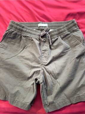 Casual Grey Drawstring Shorts